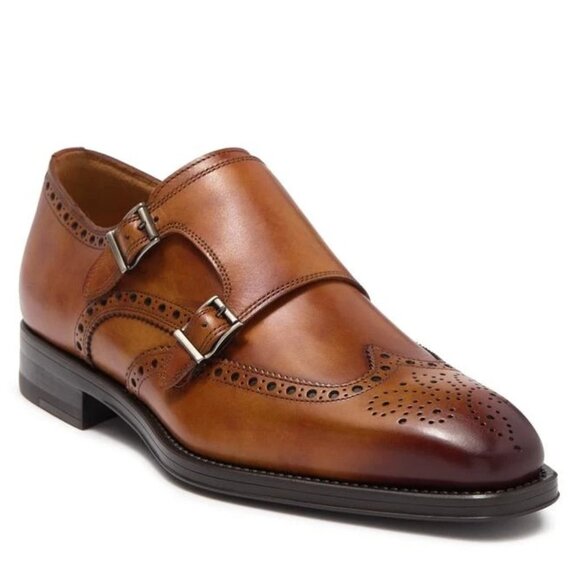 Like new Magnanni Men’s Yuma Shoe brown leather dress loafer formal business